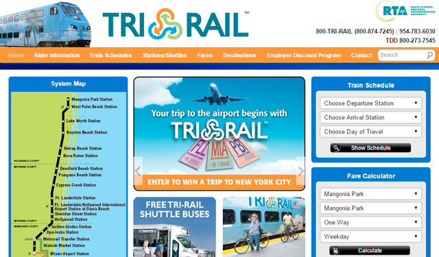 Florida Tri Rail Map United States - Trirail1 